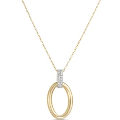 Toscano Door Knocker Pendant with Diamonds, 18K Yellow Gold Outlet