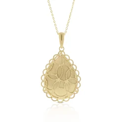 Toscano Drop Shape Pendant 14K Clearance