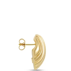 Toscano Fluted Earrings, 14K Yellow Gold Clearance