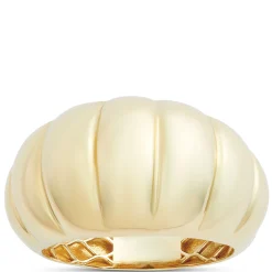 Toscano Fluted Ring, 14K Yellow Gold Size 7 Sale