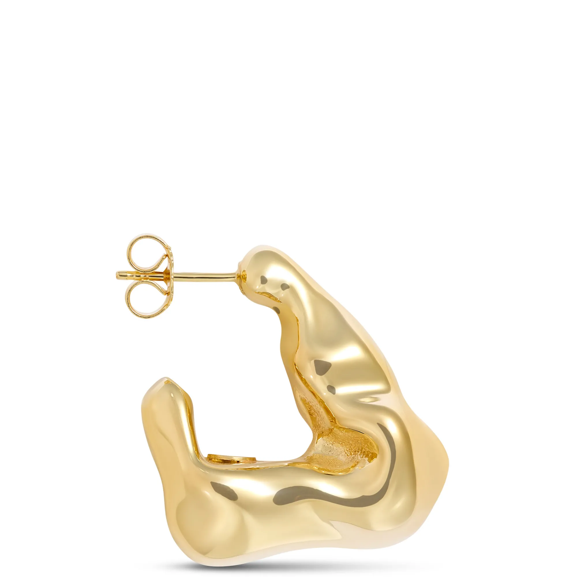 Toscano Freeform Hoop Earrings, 14K Yellow Gold Sale