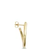 Toscano Front-to-Back Hoops, 14K Yellow Gold New