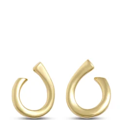 Toscano Front-to-Back Hoops, 14K Yellow Gold New
