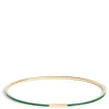 Toscano Green Enamel Slip On Bangle, 14K Yellow Gold Online