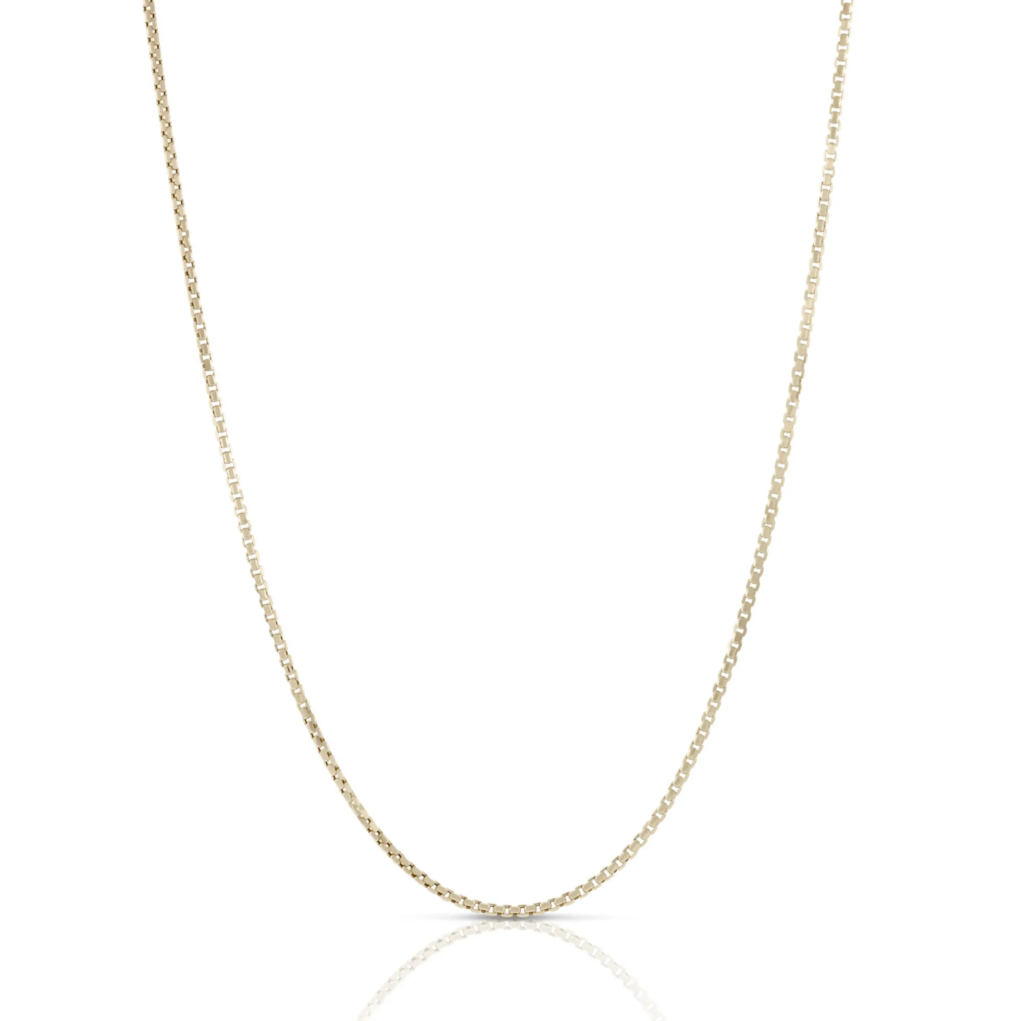 Toscano Half Round Box Chain 14K, 24" Best