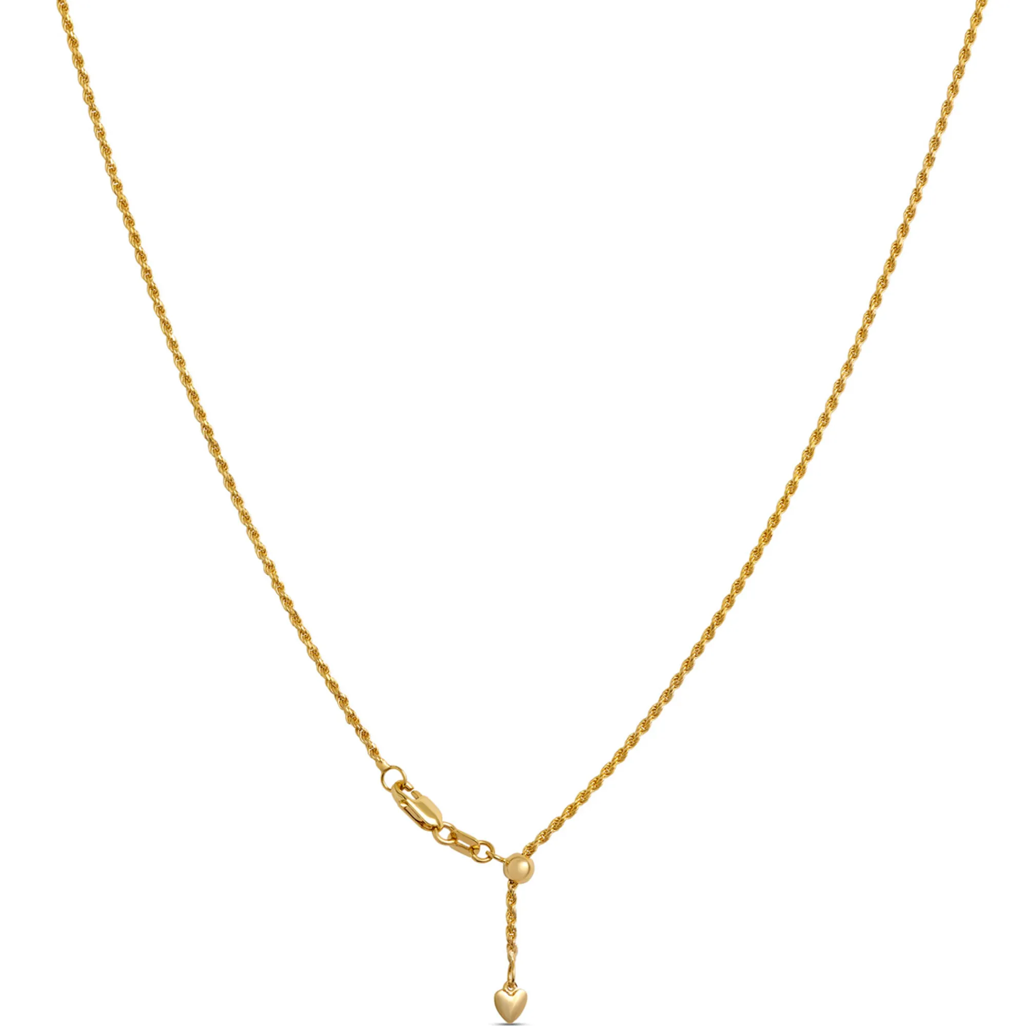Toscano 22-Inch Adjustable Necklace, 14K Yellow Gold Sale