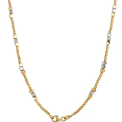 Toscano 18-Inch Alternating Bead Necklace, 14K Yellow Gold Best