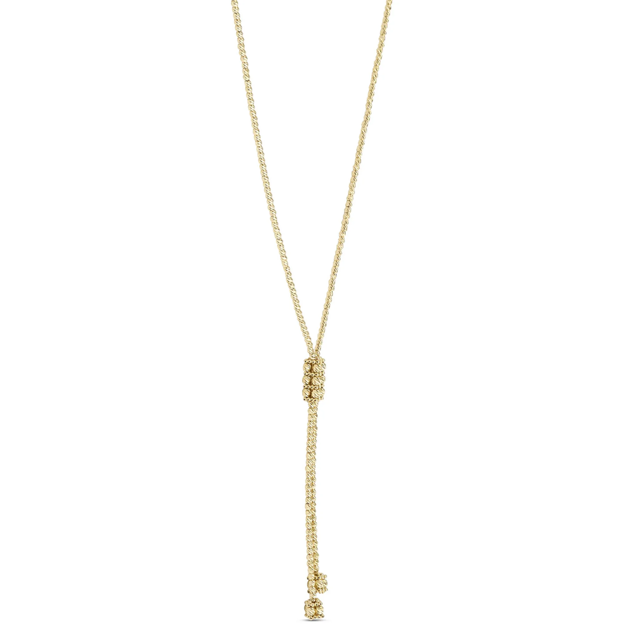 Toscano 18-Inch Beaded Y Necklace, 14K Yellow Gold Best