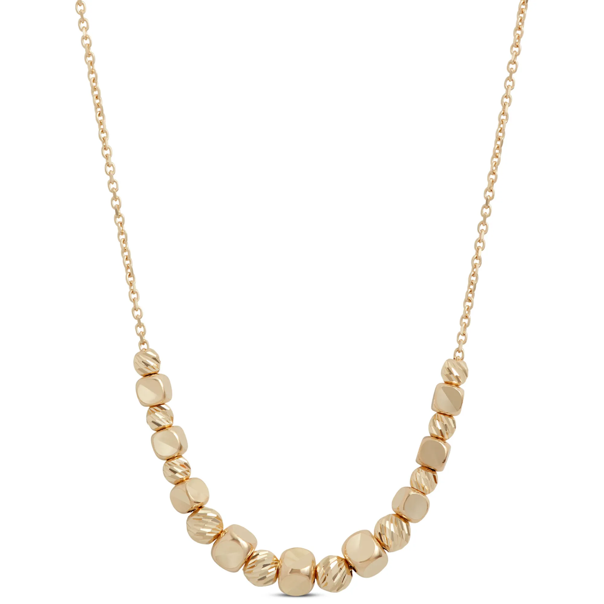 Toscano 18-Inch Center Beaded Necklace, 14K Yellow Gold Hot