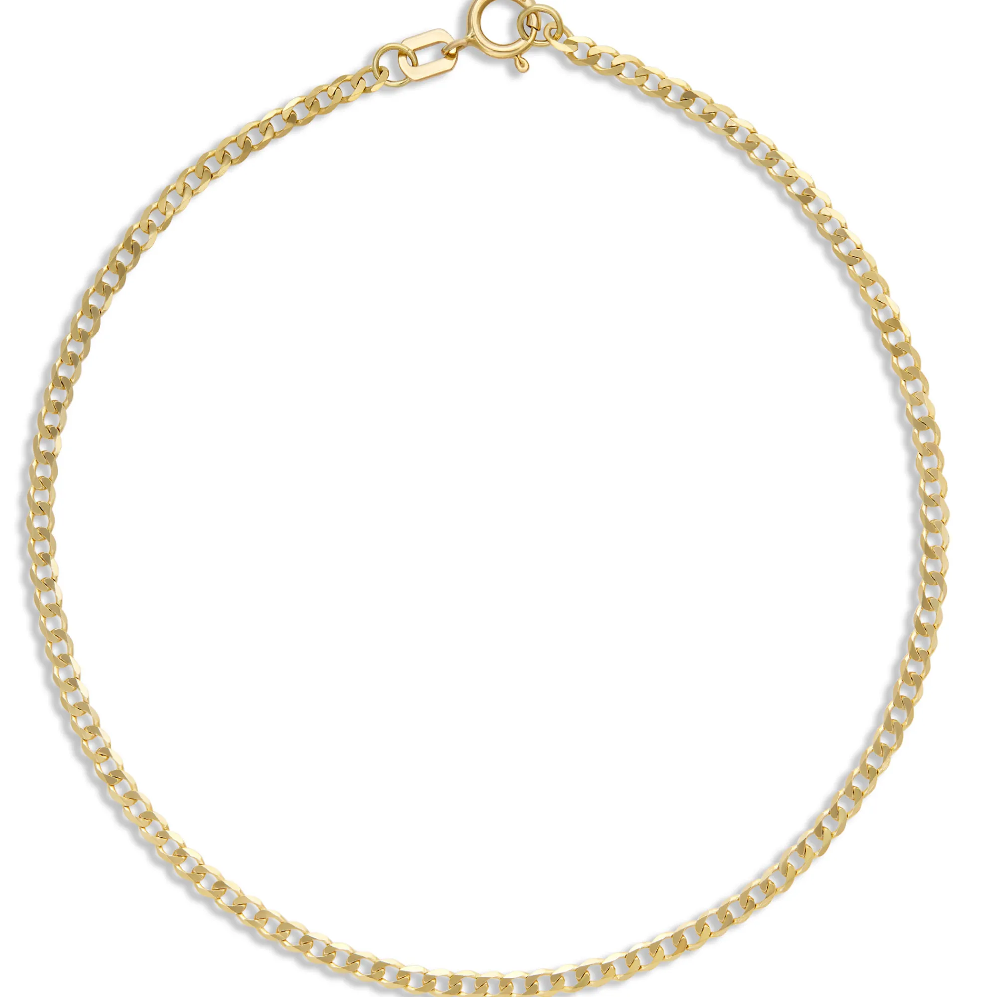Toscano 7.5-Inch Curb Link Bracelet, 14K Yellow Gold Online