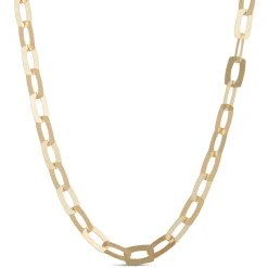 Toscano 18-Inch Flat Link Necklace, 14K Yellow Gold Best