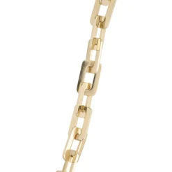 Toscano 24-Inch Flat Rectangle Link Necklace, 14K Yellow Gold New