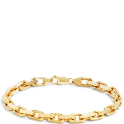 Toscano 9-Inch Forzata Link Bracelet, 14k Yellow Gold New