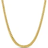 Toscano 24-Inch Four-Sided Franco Chain, 14K Yellow Gold Hot