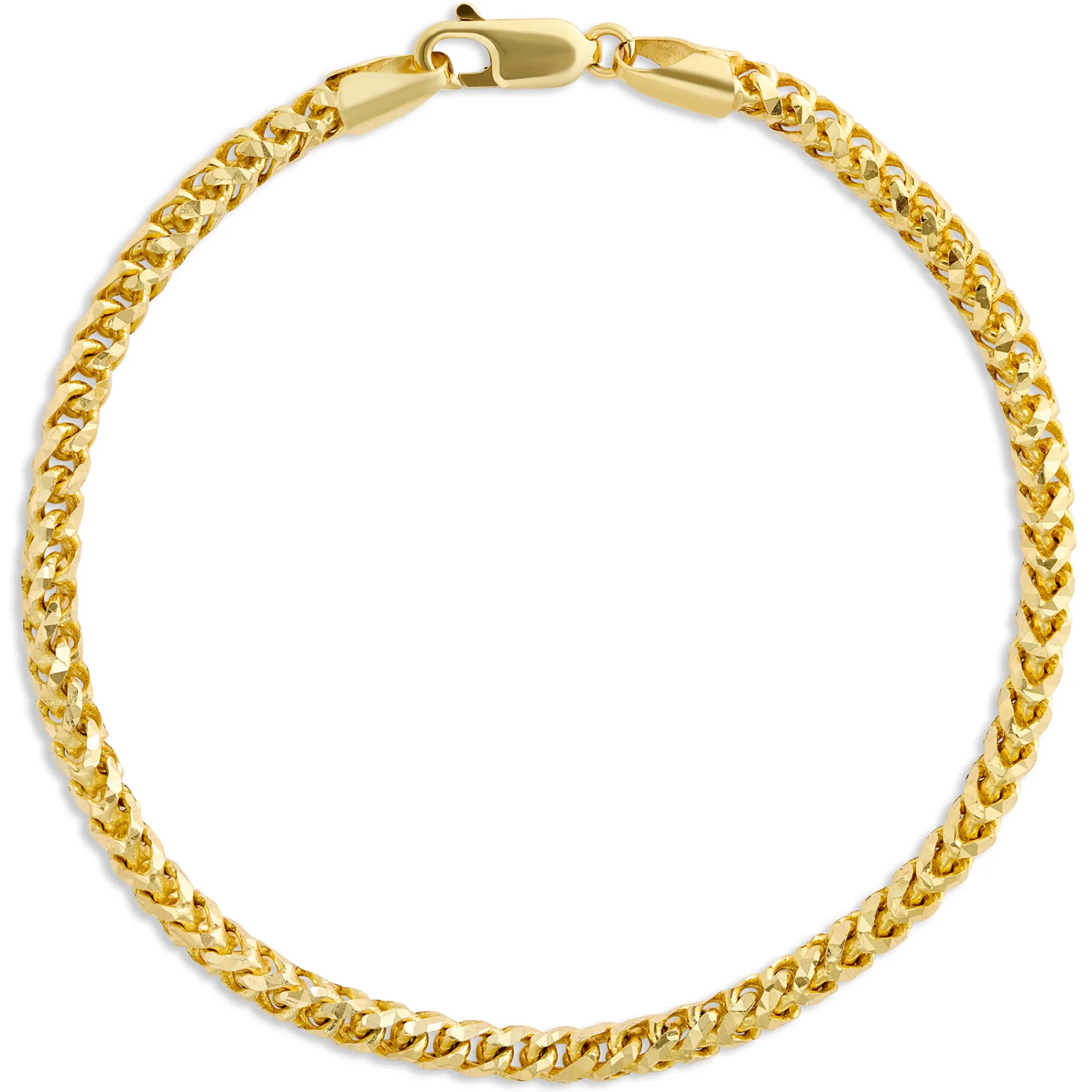 Toscano 8-Inch Franco Chain Bracelet, 14K Yellow Gold Online