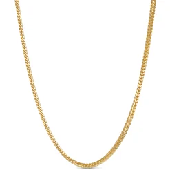 Toscano 24-Inch Franco Chain, 18K Yellow Gold Clearance