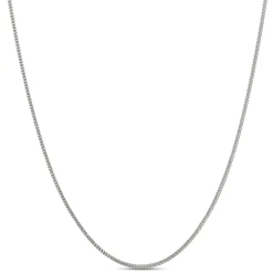 Toscano 18 Inch Franco Link Necklace, 14k White Gold Online