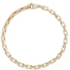 Toscano 8.5-Inch Gents Rectangle Link Bracelet, 14k Yellow Gold Discount