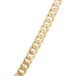 Toscano 24-Inch Mirror Curb Necklace, 14K Yellow Gold