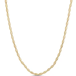 Toscano 18-Inch Oval Bead Necklace, 14K Yellow Gold Hot