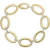 Toscano 7-Inch Oval Link Bracelet with Diamonds, 18K Yellow Gold Discount