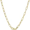 Toscano 18-Inch Oval Link Necklace, 14K Yellow Gold New