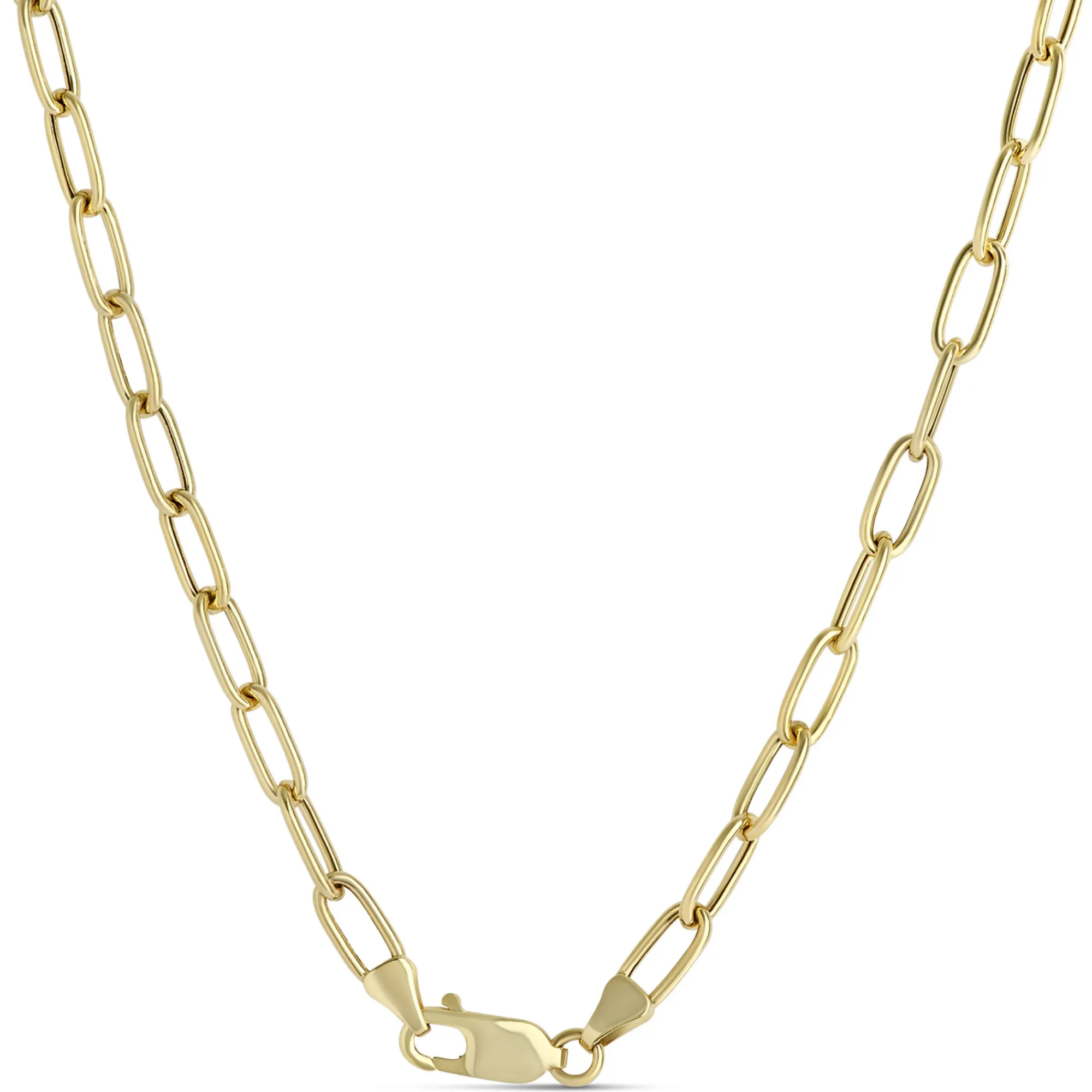Toscano 18-Inch Oval Link Necklace, 14K Yellow Gold New