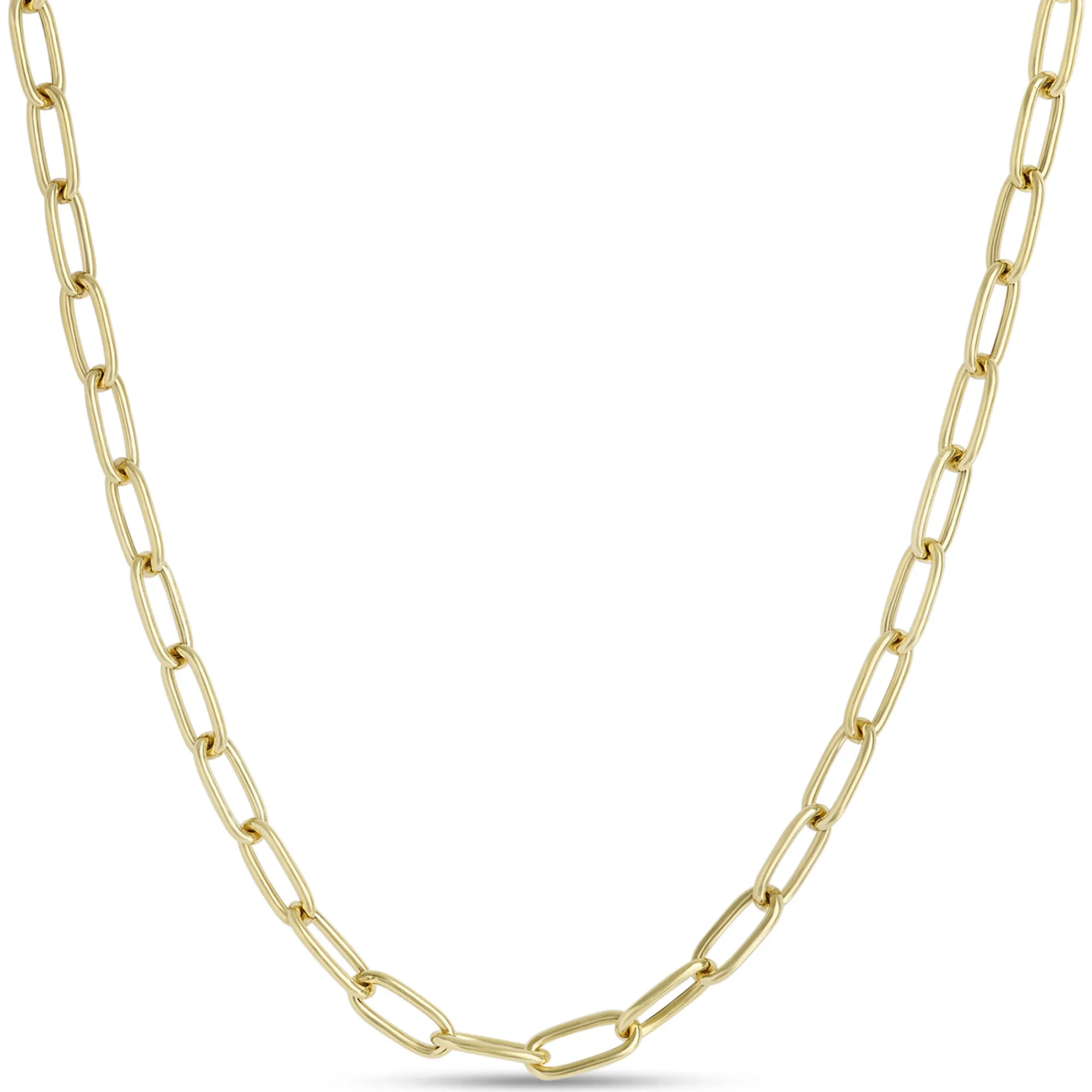Toscano 18-Inch Oval Link Necklace, 14K Yellow Gold New