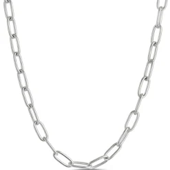 Toscano 20-Inch Paperclip Chain, 14K White Gold Best