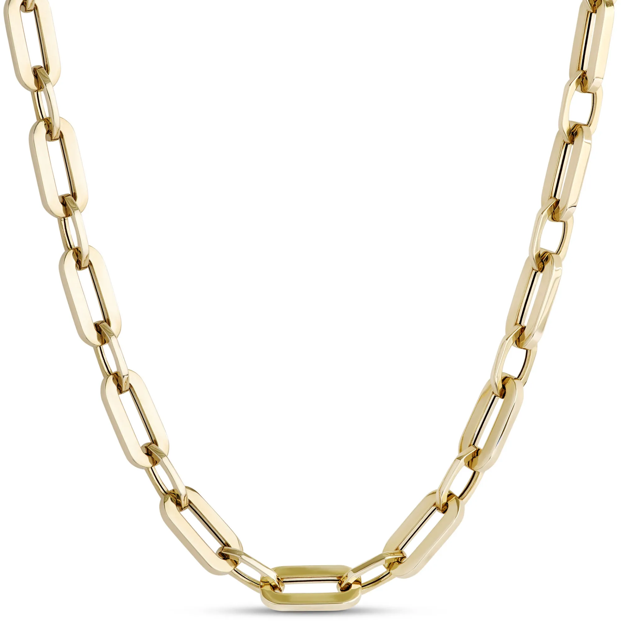 Toscano 18-Inch Paperclip Link Necklace, 14K Yellow Gold Discount