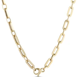 Toscano 18-Inch Paperclip Link Necklace, 14K Yellow Gold Discount