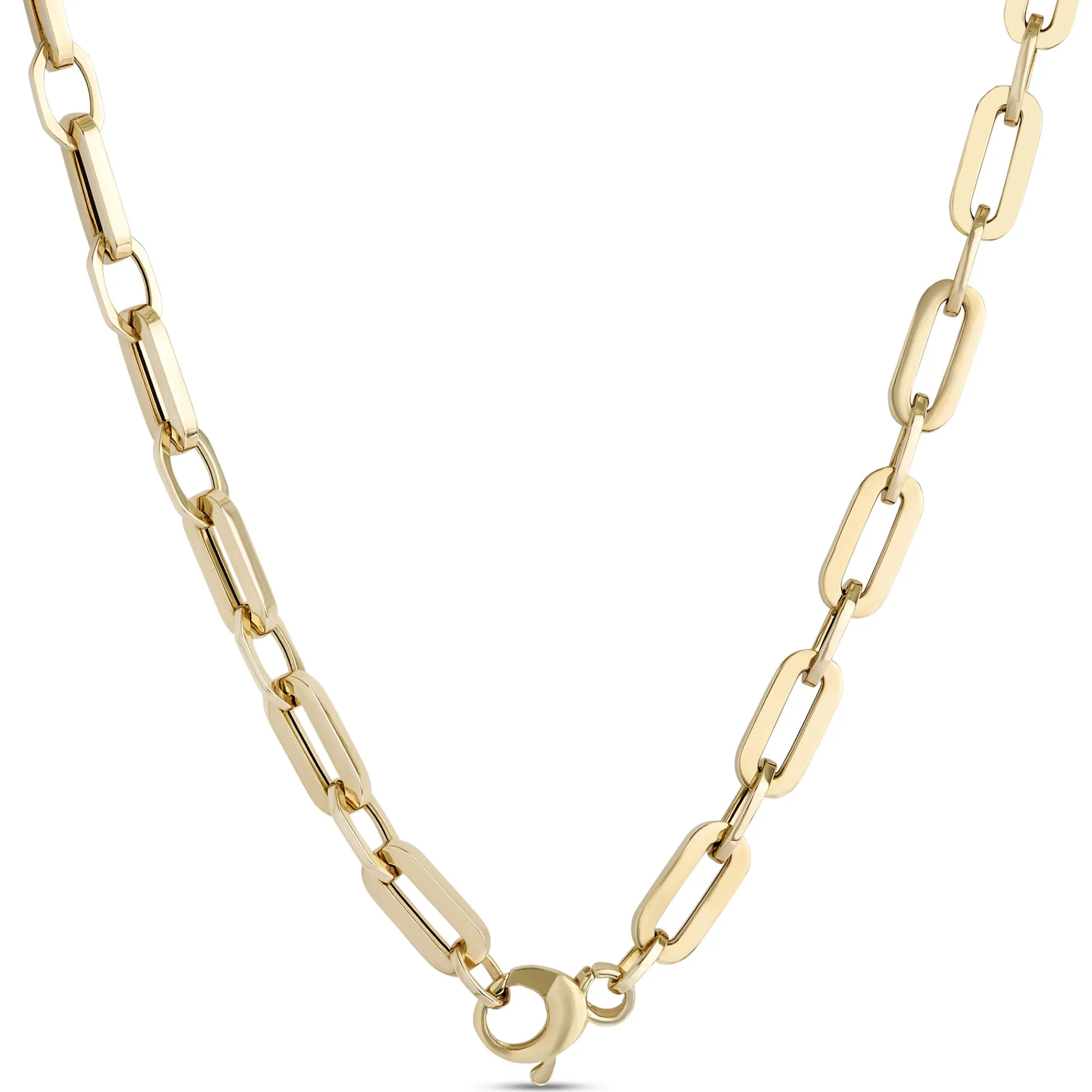Toscano 18-Inch Paperclip Link Necklace, 14K Yellow Gold Discount