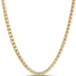 Toscano 18-Inch Popcorn Link Necklace, 14K Yellow Gold Online