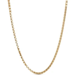 Toscano 24-Inch Pyramid Link Necklace, 14K Yellow Gold Discount