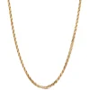 Toscano 24-Inch Pyramid Link Neck Chain, 14K Yellow Gold