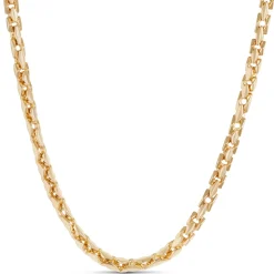 Toscano 24-Inch Rhombus Chain with 6.3mm Links, 14K Yellow Gold New