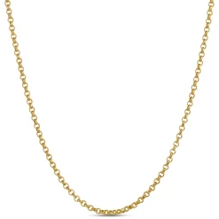 Toscano 18 Inch Rolo Link Necklace, 14k Yellow Gold Outlet