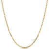 Toscano 24 Inch Rolo Link Necklace, 14k Yellow Gold Hot