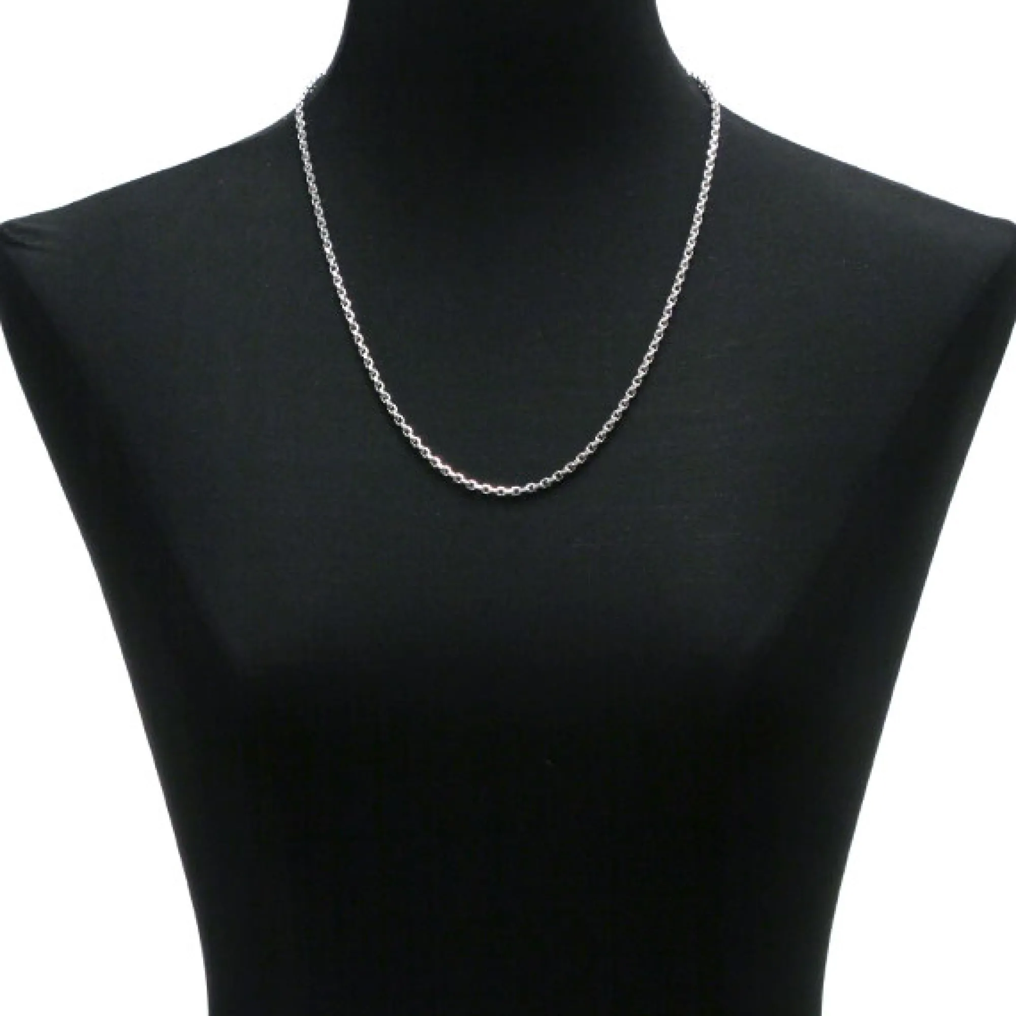 Toscano 24-Inch Rolo Necklace, 14K White Gold Outlet
