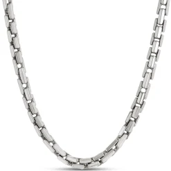 Toscano 24-Inch Round Brick Necklace, 14K White Gold Sale