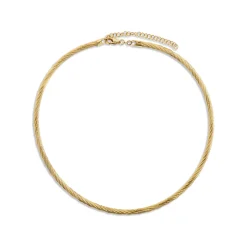 Toscano 16 Inch Seven Wire Omega Necklace, 14K Yellow Gold Clearance