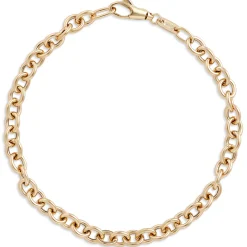 Toscano 7.5-Inch Small Oval Link Bracelet, 14K Yellow Gold New