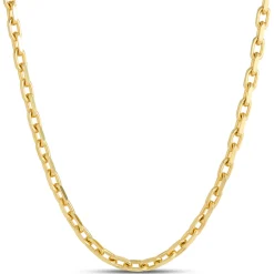 Toscano 22-Inch Solid Link Necklace, 14K Yellow Gold Discount