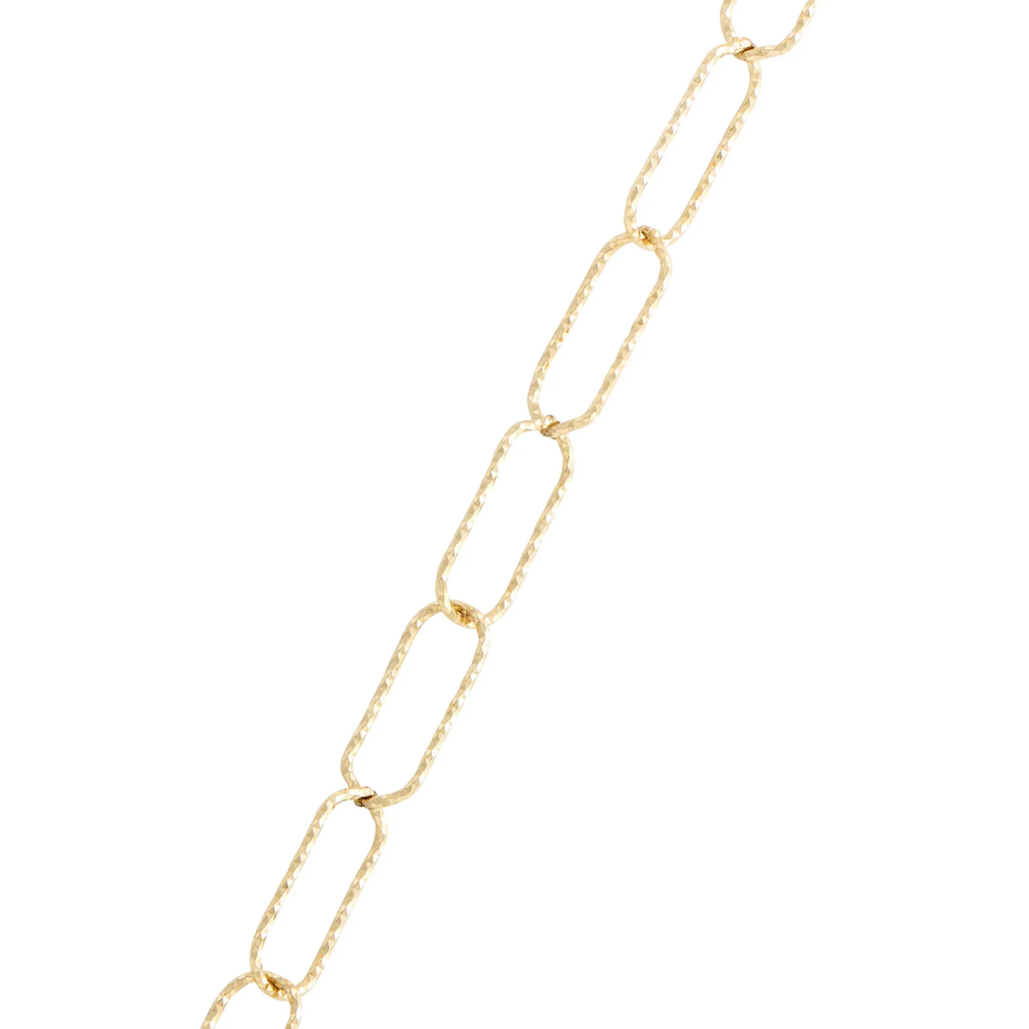 Toscano 18-Inch Sparkle Link Necklace, 14K Yellow Gold Outlet