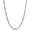 Toscano 24-Inch Tight Link Box Chain Necklace, 14K White Gold Outlet