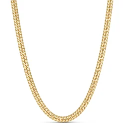 Toscano 24-Inch Tight Link Curb Necklace, 14K Yellow Gold Online