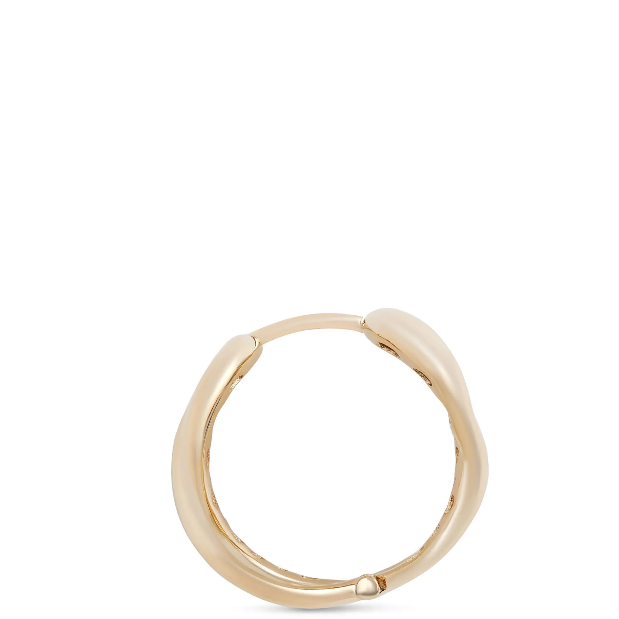 Toscano Infinity Hoop Earrings, 14K Yellow Gold Hot