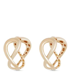 Toscano Infinity Hoop Earrings, 14K Yellow Gold Hot