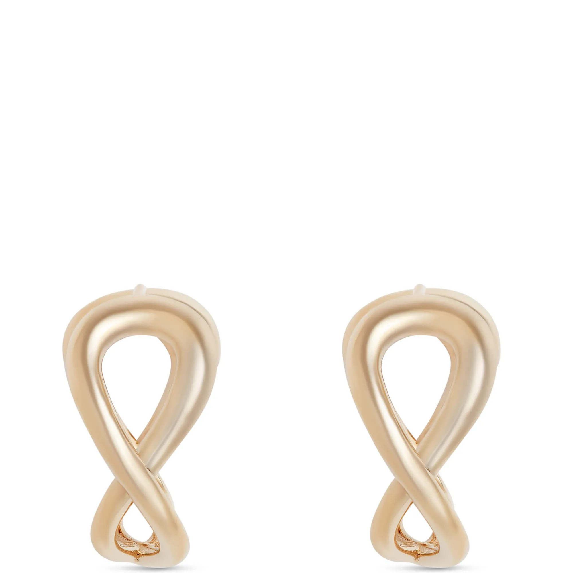 Toscano Infinity Hoop Earrings, 14K Yellow Gold Hot
