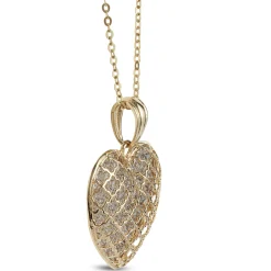 Toscano Laser Cut Pendant Necklace, 14K Yellow Gold Sale